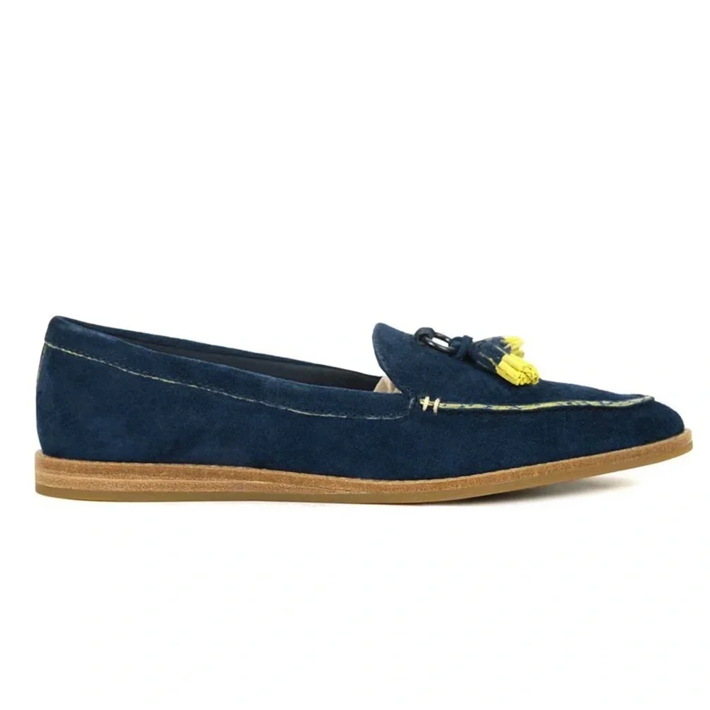 SPERRY NWT Saybrook Painted Tassel Leather Loafer in Navy Sz 7 & 7.5